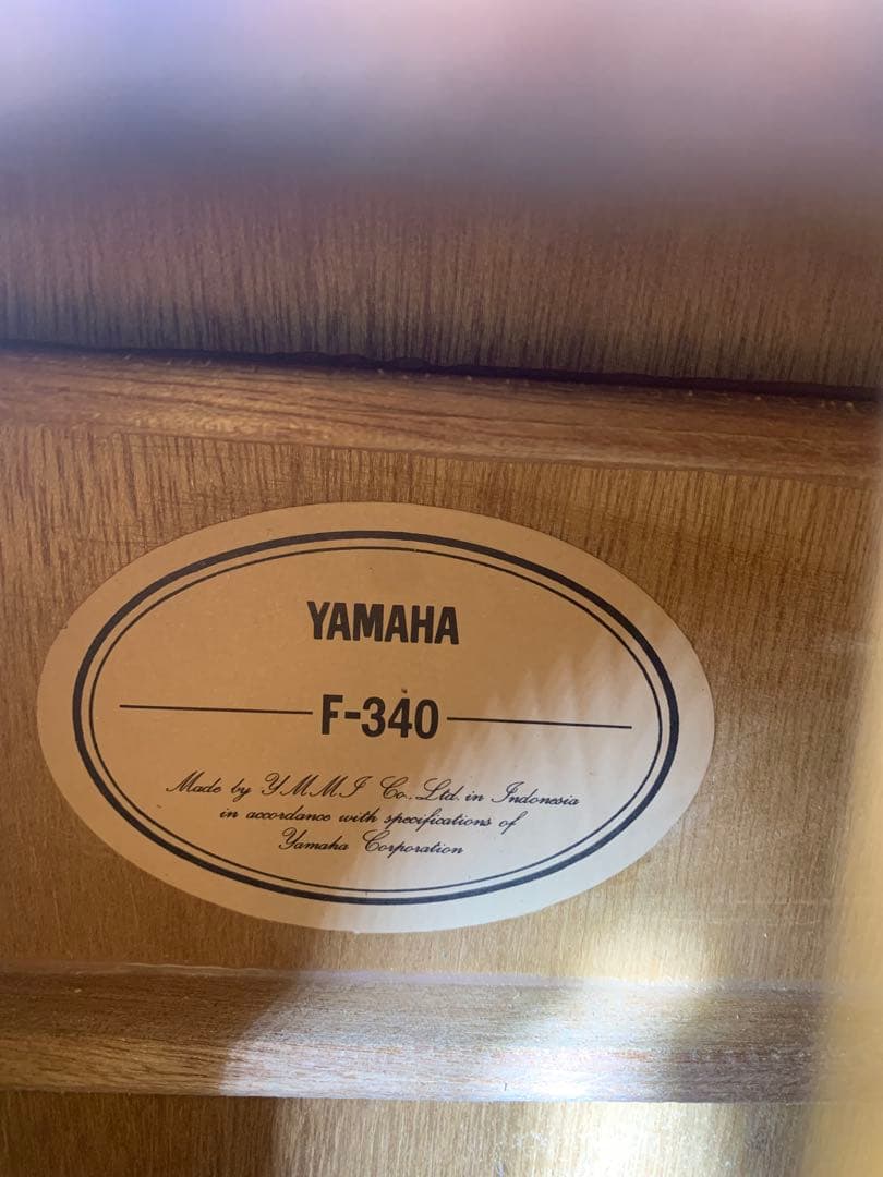 F*O様 YAMAHA F-340 初心者入門用 リペアマンによる整備、清掃済み