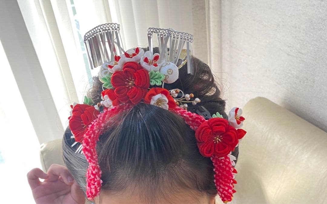 つまみ細工　勝山セット　七五三用