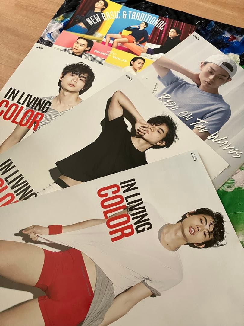 菅田将暉 B2ポスター GUNZE BODY WILD 5枚セット