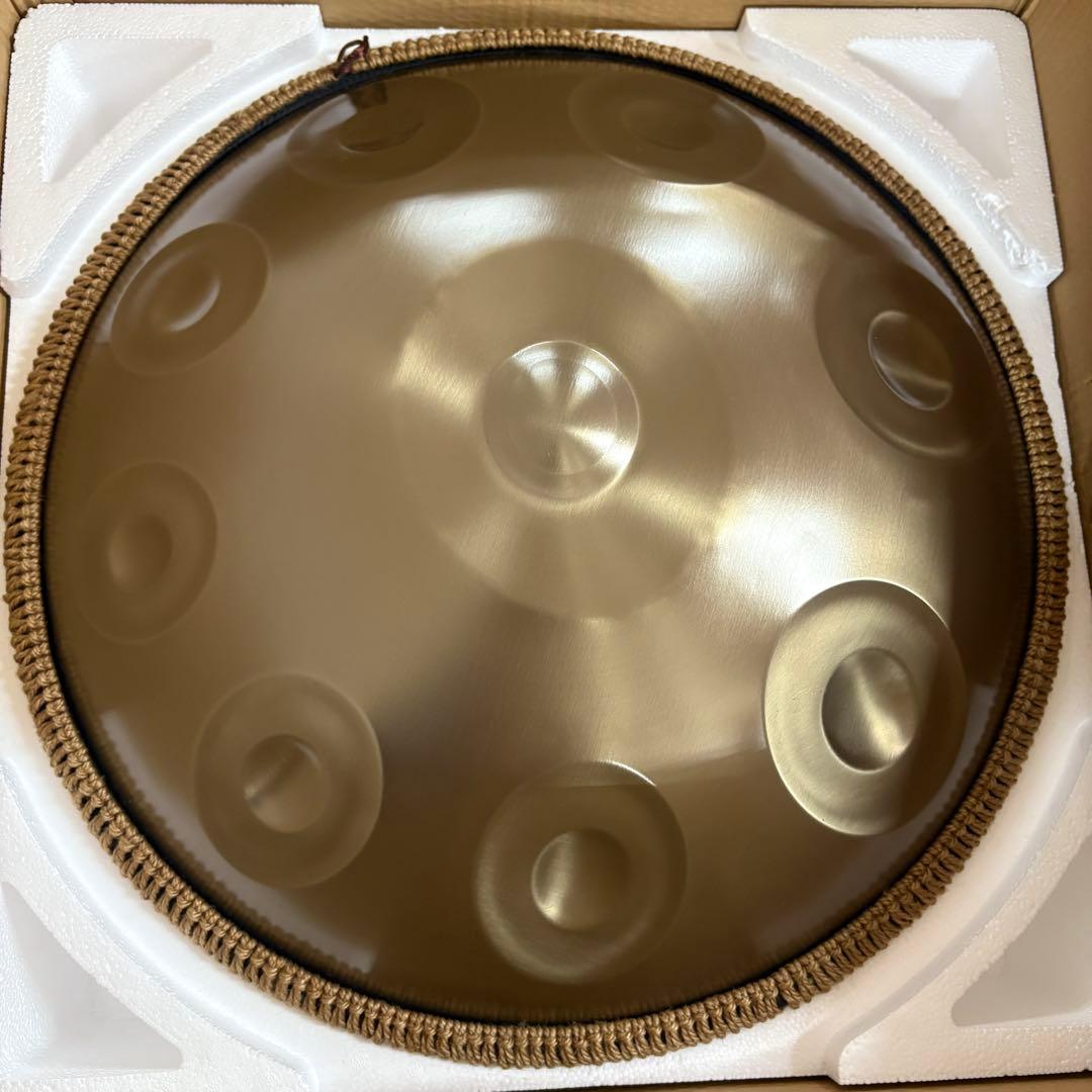 ハンドパン 9音 56cm ゴールド 432Hz スチールタングドラム