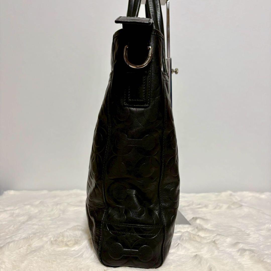 【美品】COACH コーチ70253 オプアートビジネスバッグ　2way A4