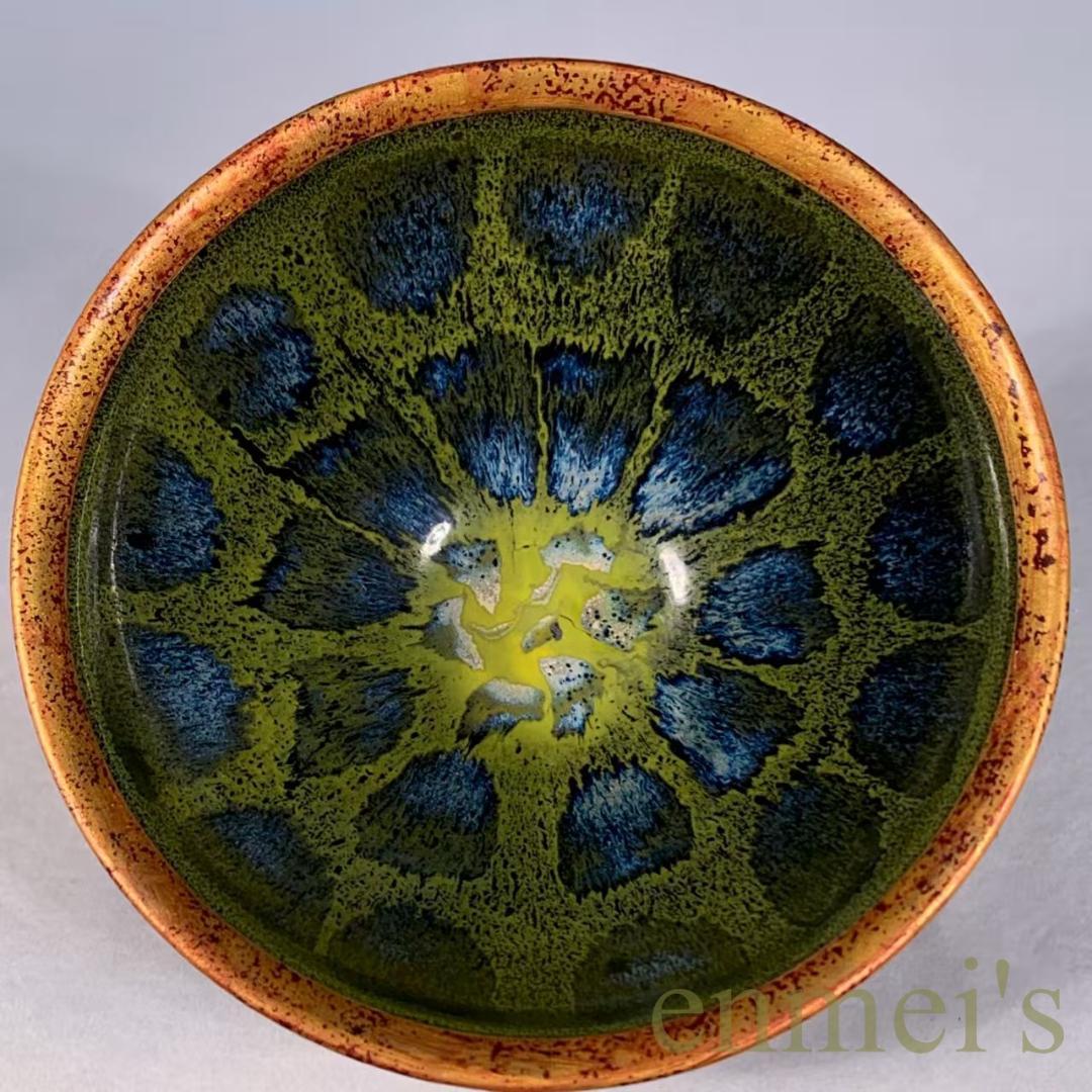 中国古美術・宋建窯風・包口窯変天目茶碗・抹茶碗・茶道具・茶器・陶芸・骨董風・古玩