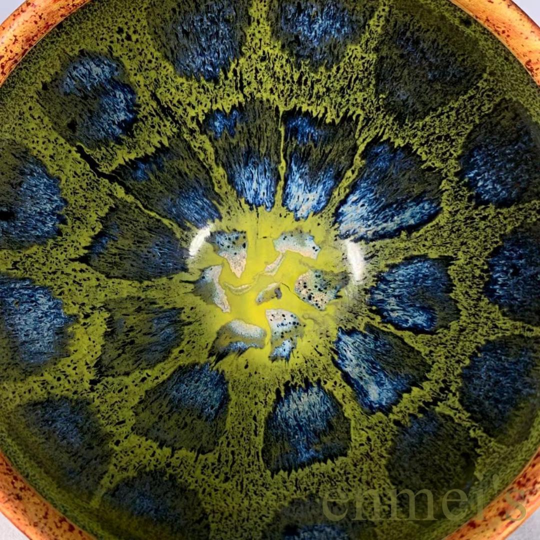 中国古美術・宋建窯風・包口窯変天目茶碗・抹茶碗・茶道具・茶器・陶芸・骨董風・古玩