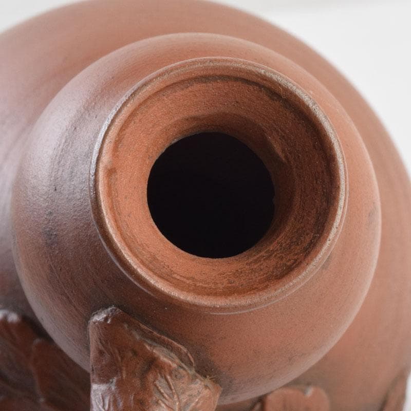 くう　桂又三郎極め　江戸中期　古備前　蔓付瓢徳利　共箱　V　9003