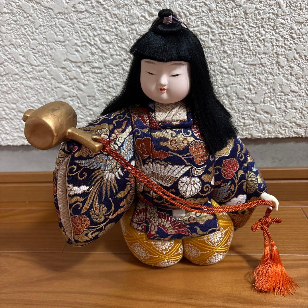 木目込人形 金の小槌を持った男子