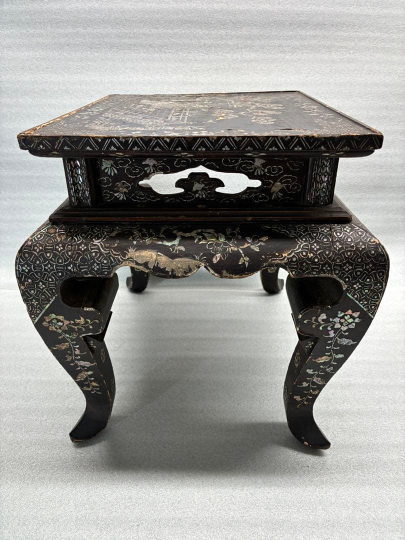 螺鈿細工　飾台　香炉台　花台　江戸時代　古美術