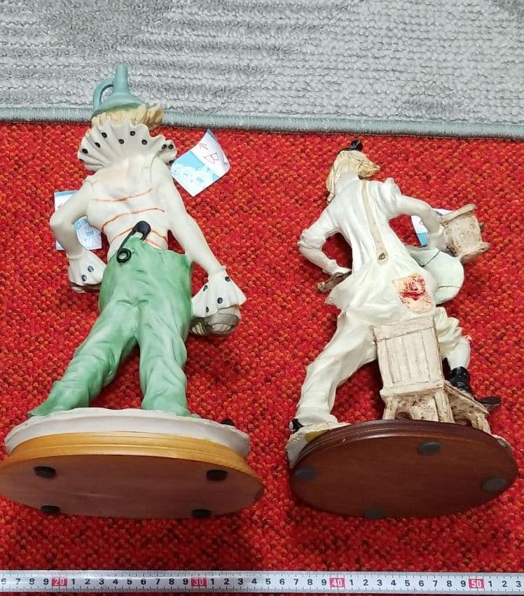 ヴィンテージピエロの製置物2点ですバラ売り賜ります