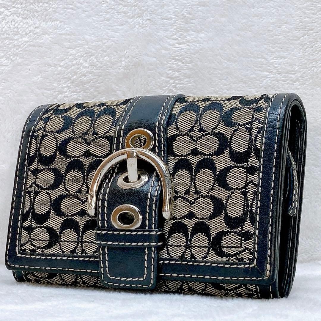 小物 Coach Soho Mini Signature Flap Wallet