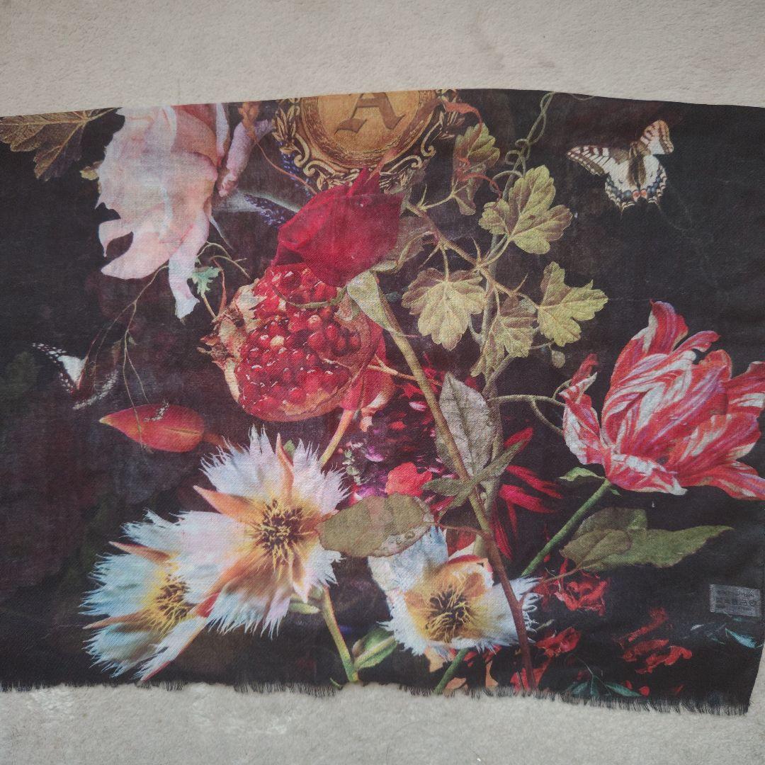 BUCK−TICK 櫻井敦司プロデュース花柄蝶デザイン大判ストール