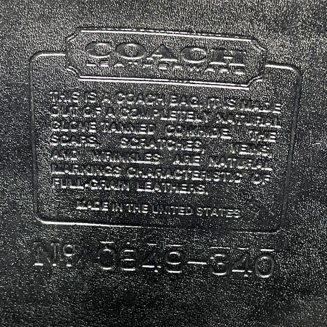 【美品】オールドコーチ USA製 9908 デボンバッグ ショルダーバッグ 黒