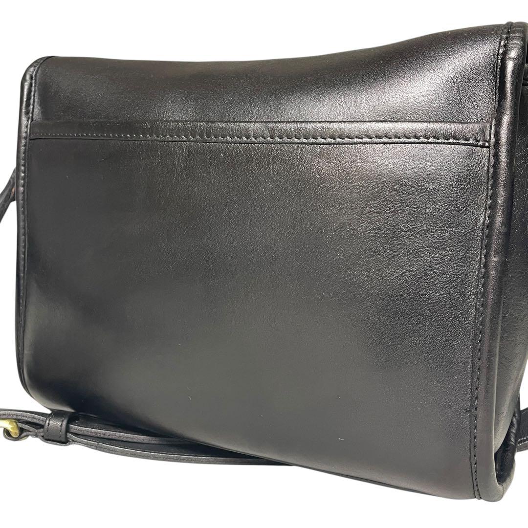 【美品】オールドコーチ USA製 9908 デボンバッグ ショルダーバッグ 黒