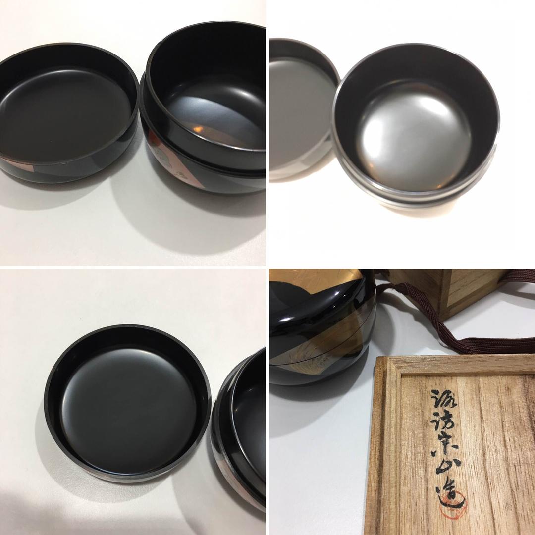 大平棗・漆・蒔絵・在銘・茶道具