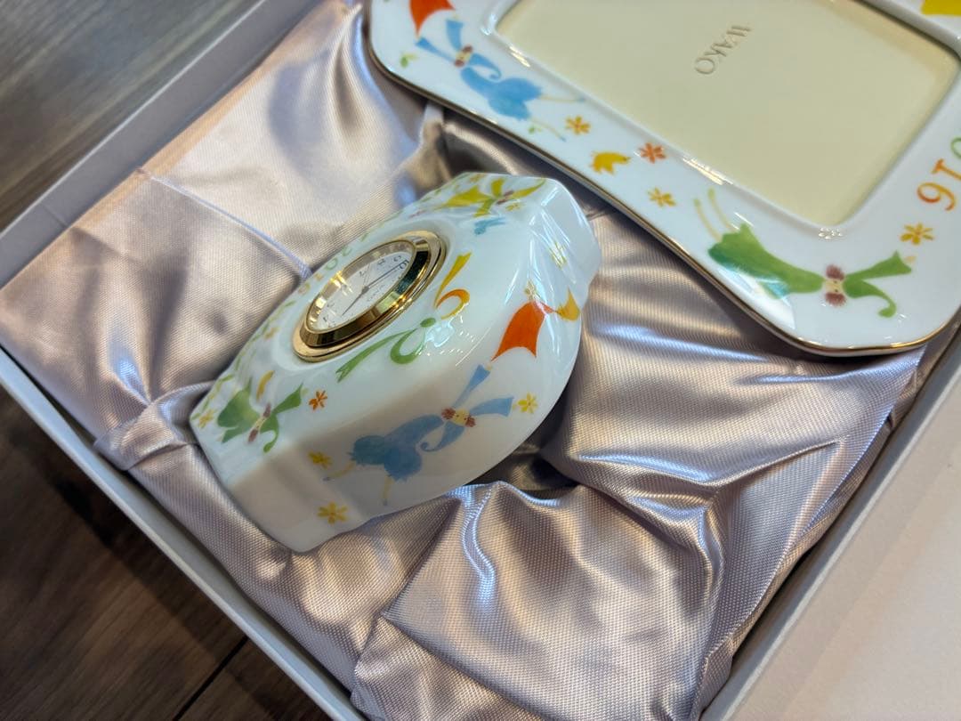 【和光】Wako 写真立て＆置き時計セット