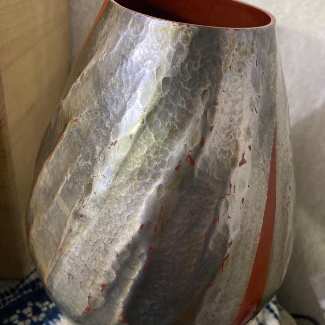 玉川堂　雪巌銅花瓶