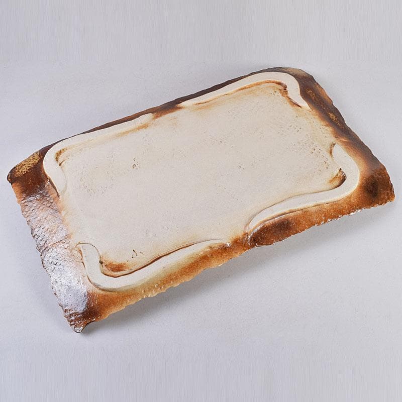 為那都窯　加藤高山（加藤純や）作　隆起象嵌金彩皿　共布共箱　V　R8953B