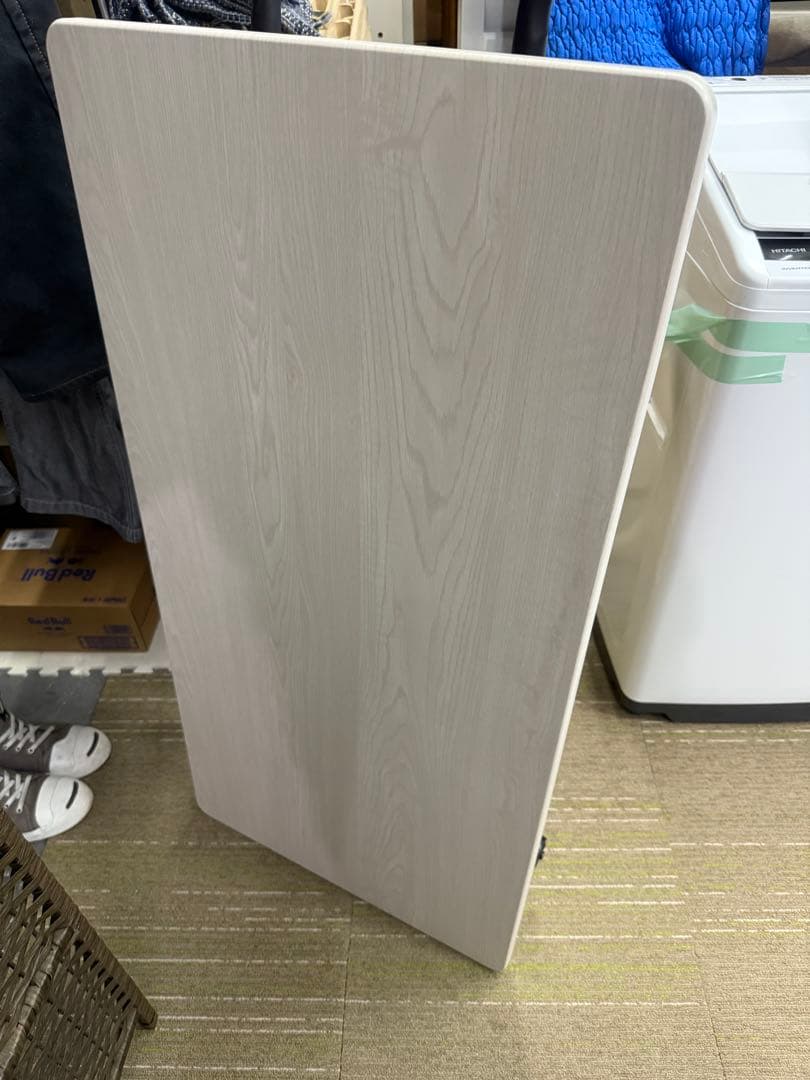 【美品】ニトリ　昇降センターテーブル　(ライザN WW/BK)