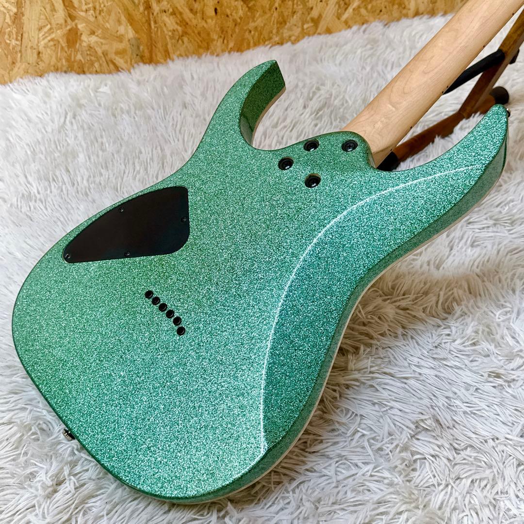 希少！海外限定モデル Ibanez RG421MSP グリーンスパークル