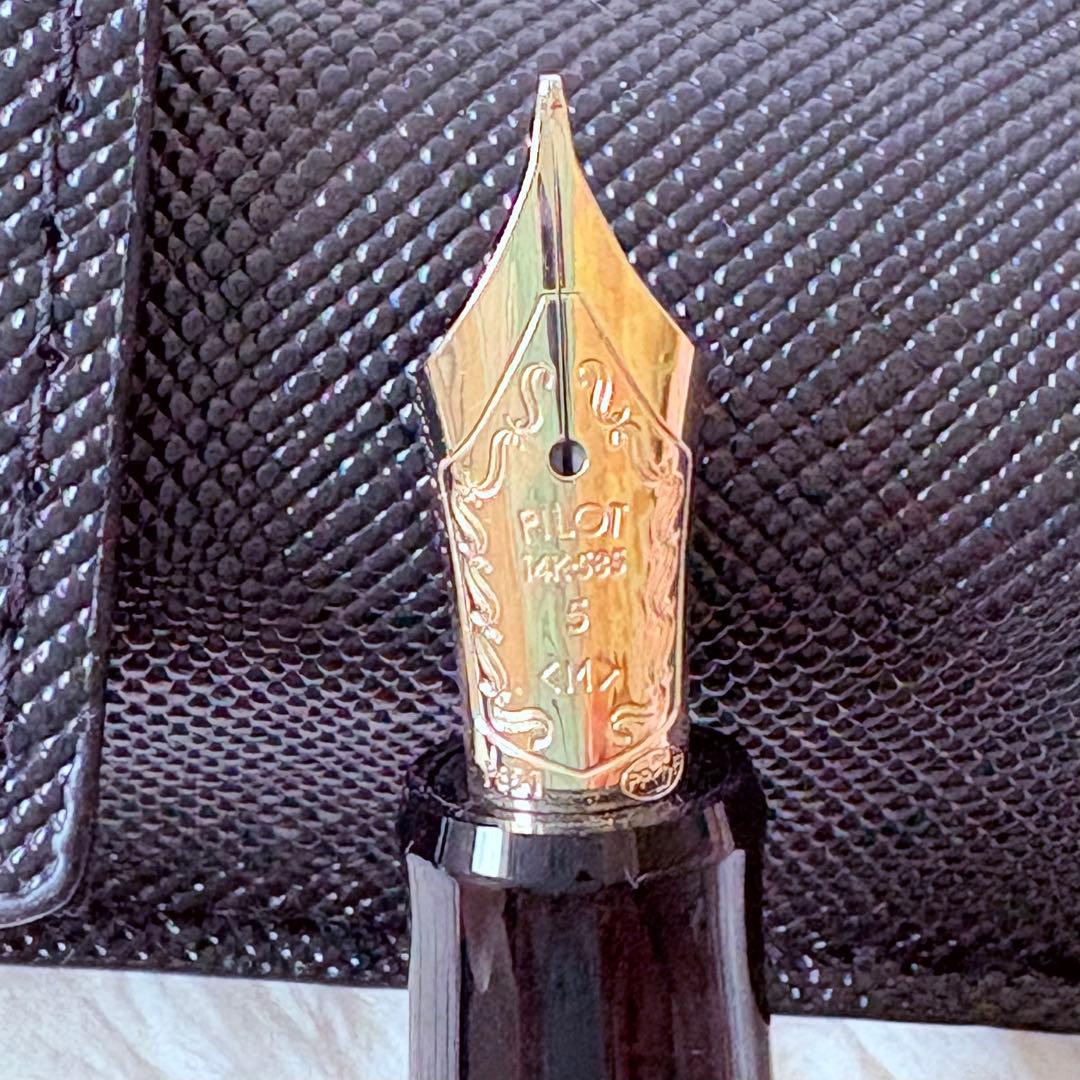 【未使用】PILOT 万年筆 14K-585 カスタム74 中字 M インク付き