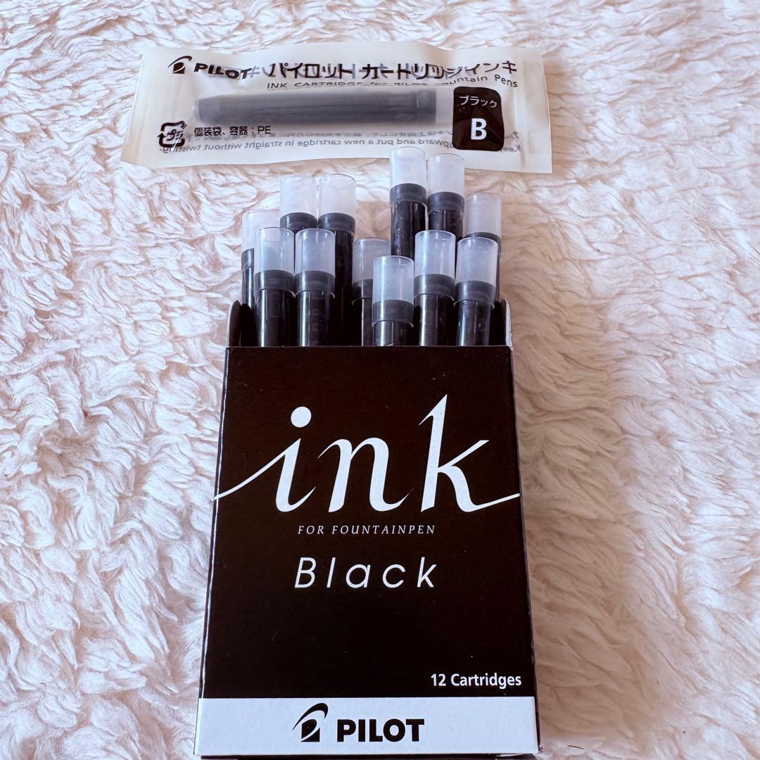 【未使用】PILOT 万年筆 14K-585 カスタム74 中字 M インク付き