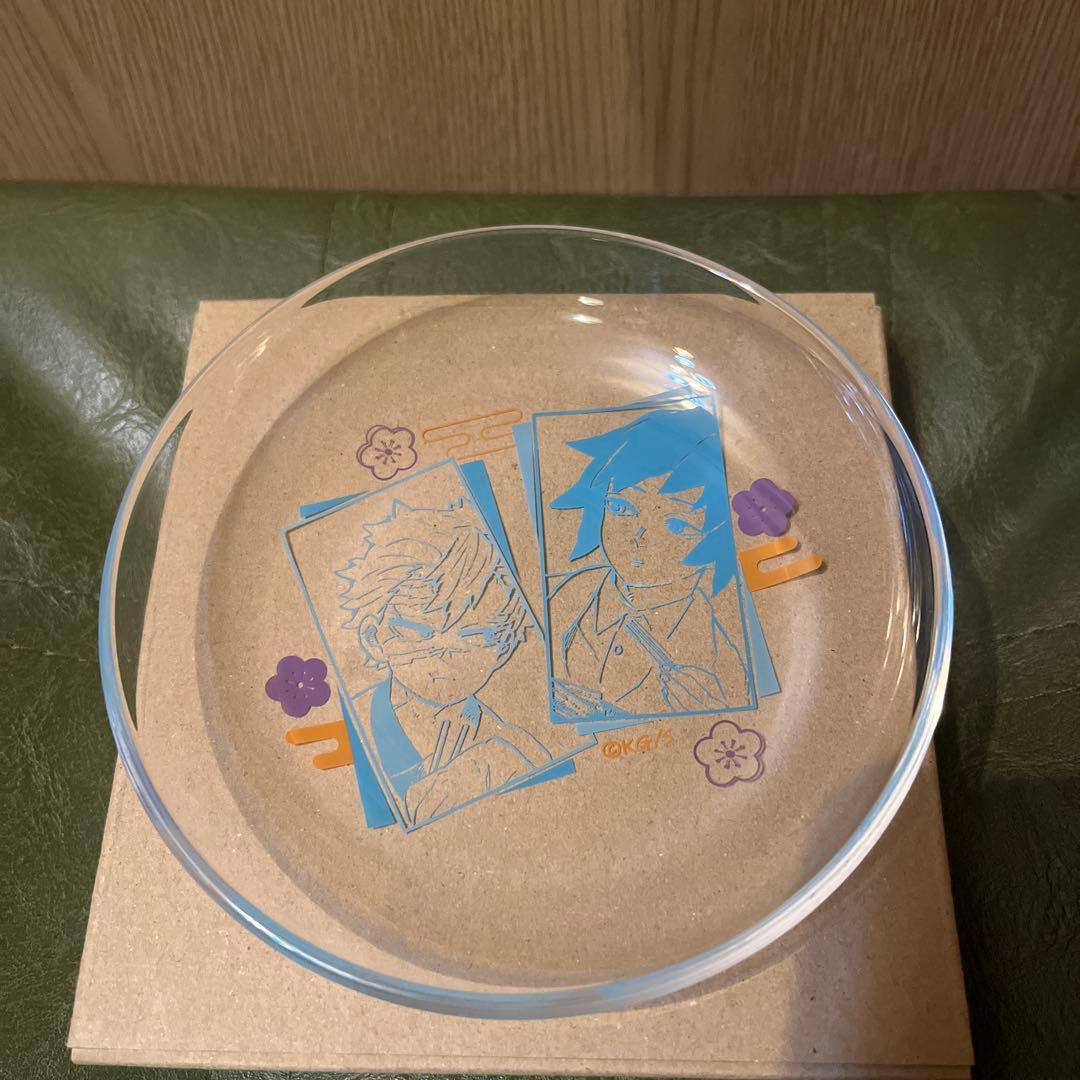 鬼滅の刃 ガラスミニプレート 不死川実弥 冨岡義勇