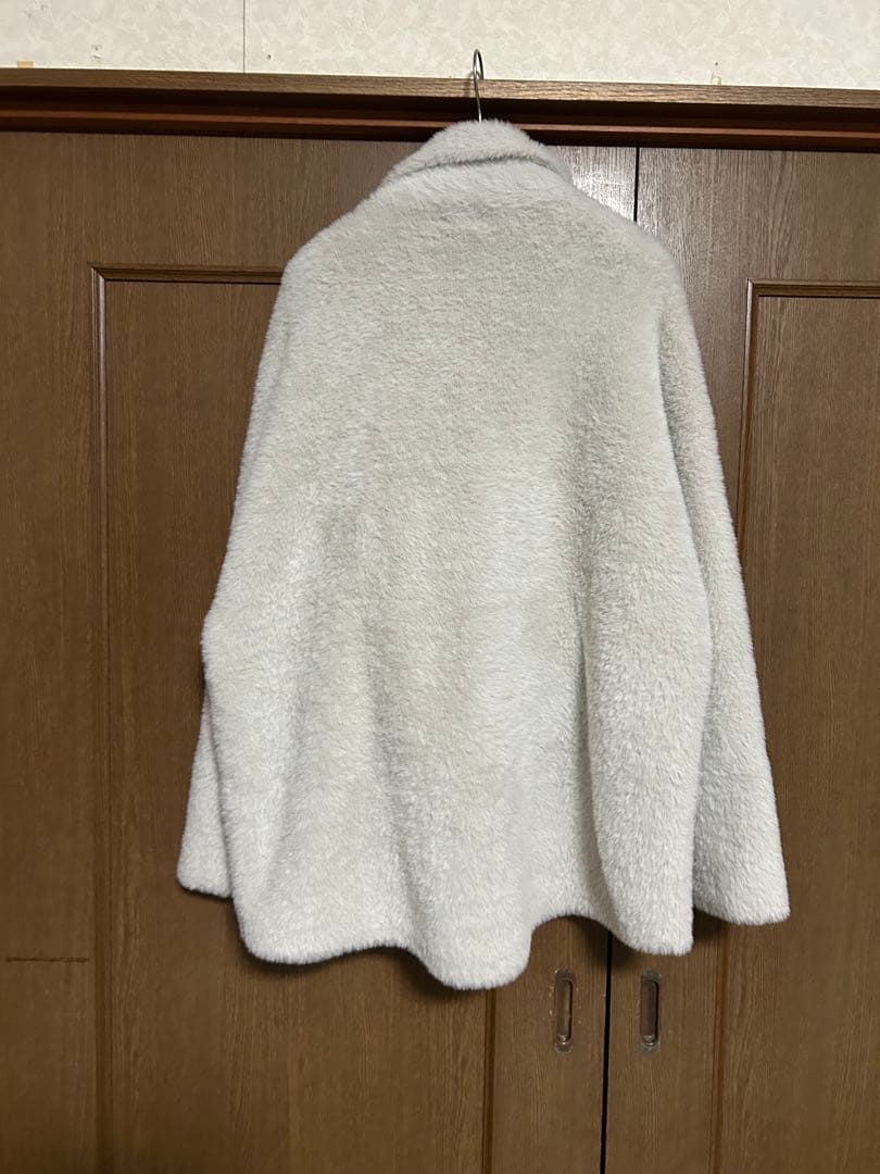 PLSTフェザーヤーンニットコート