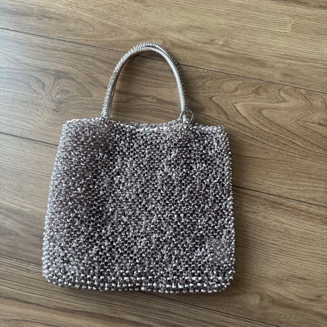 アンテプリマ　ハンドバッグ ピンクシルバー