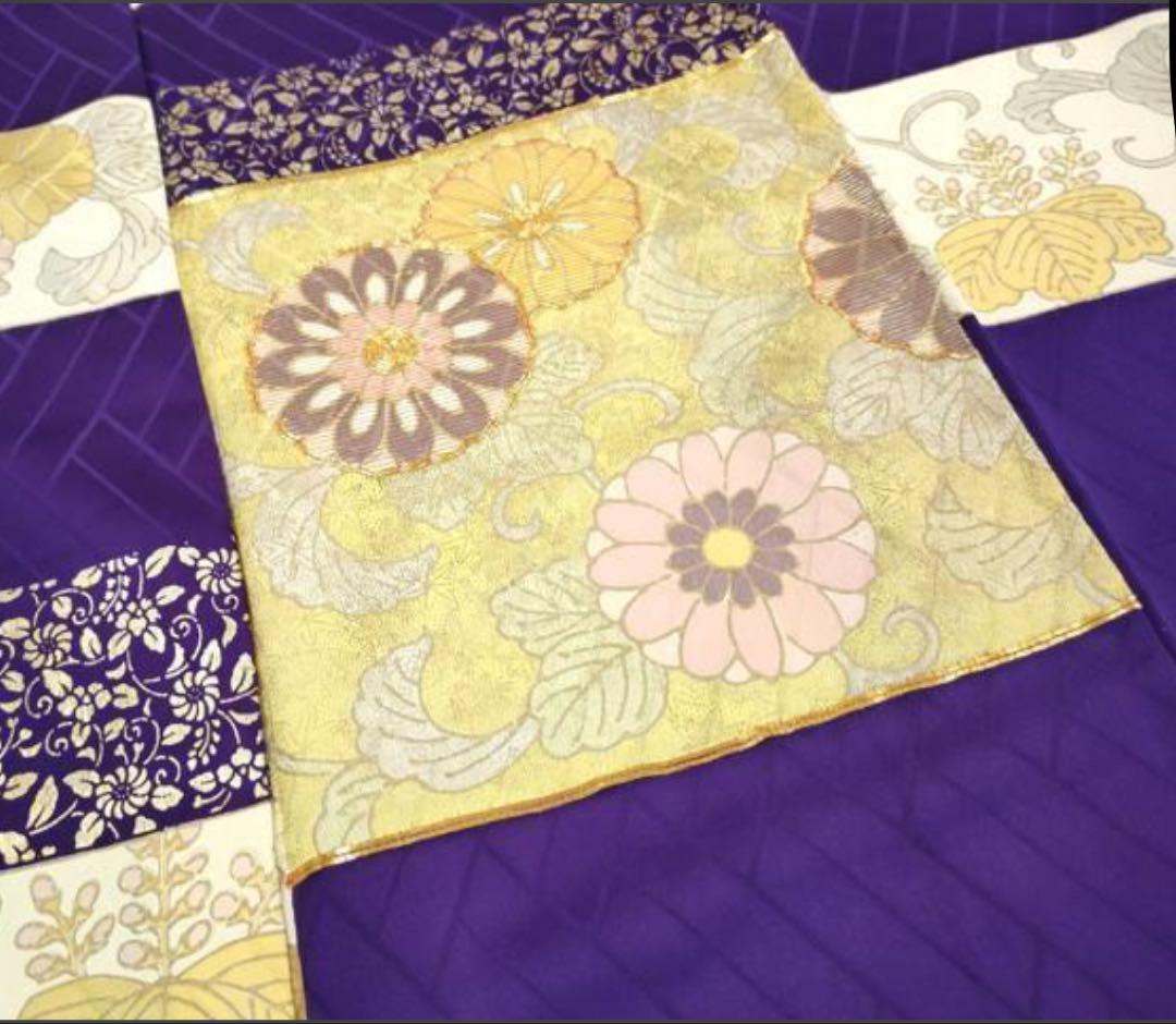 振袖フルセット6点特価サイズS〜M金駒刺繍　正絹　売り切り終了