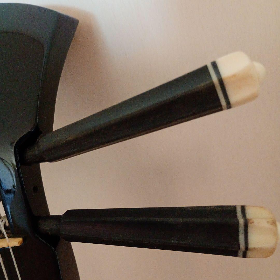 沖縄三線 ヘビ皮模様 本体とケース付き