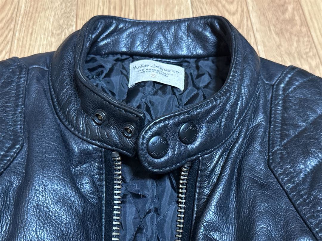 ヌーディージーンズ nudie jeans シングルライダースレザージャケット