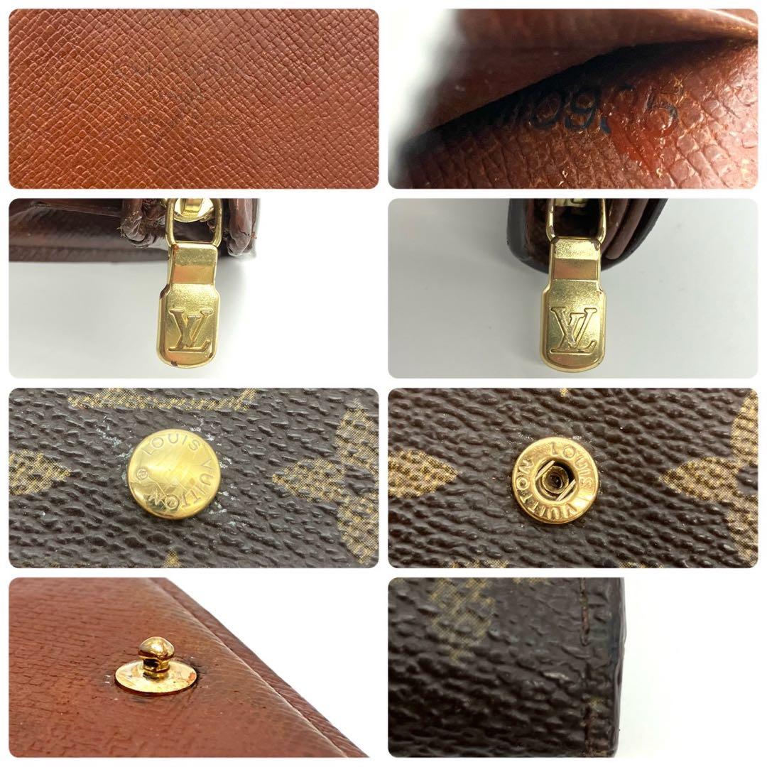 ami正規品 ルイヴィトン トレゾール 二つ折り財布 モノグラム