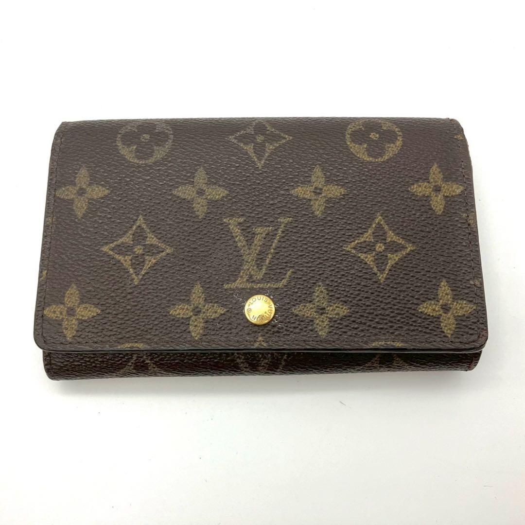 ami正規品 ルイヴィトン トレゾール 二つ折り財布 モノグラム
