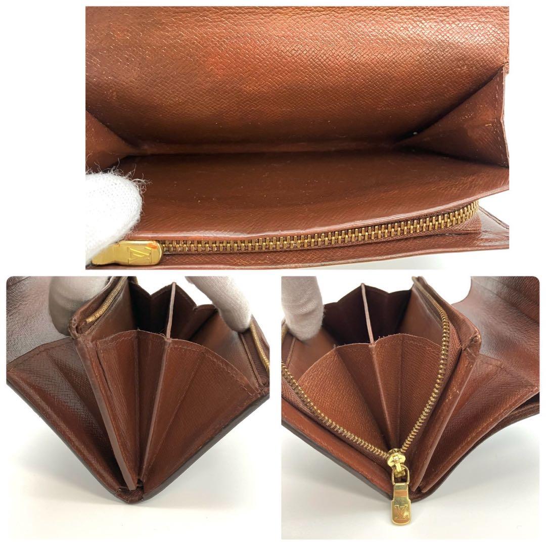 ami正規品 ルイヴィトン トレゾール 二つ折り財布 モノグラム