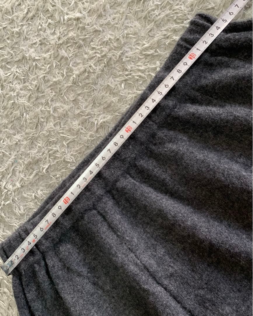 evam eva サルエルパンツ　ウール100%