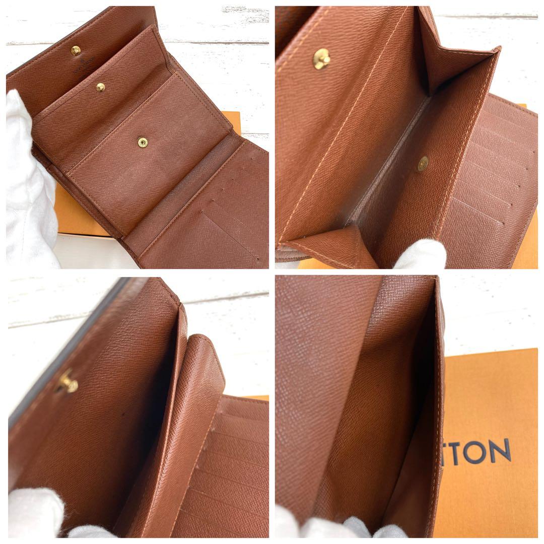 ルイヴィトン モノグラム ポルトトレゾール エテュイ シェキエ 三つ折り財布