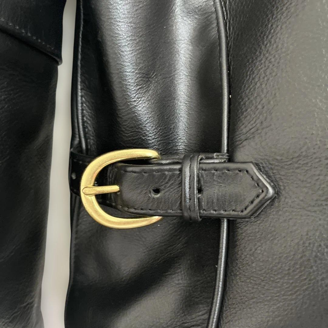 【美品】VANSON バンソン type B シングルライダース ブラック 34