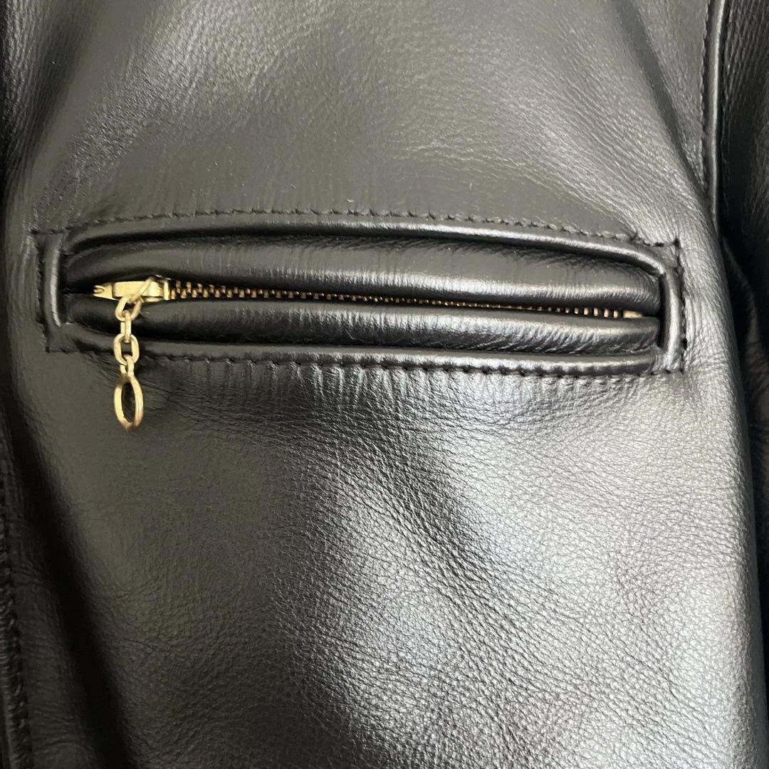 【美品】VANSON バンソン type B シングルライダース ブラック 34