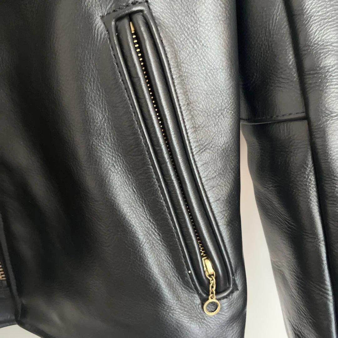 【美品】VANSON バンソン type B シングルライダース ブラック 34