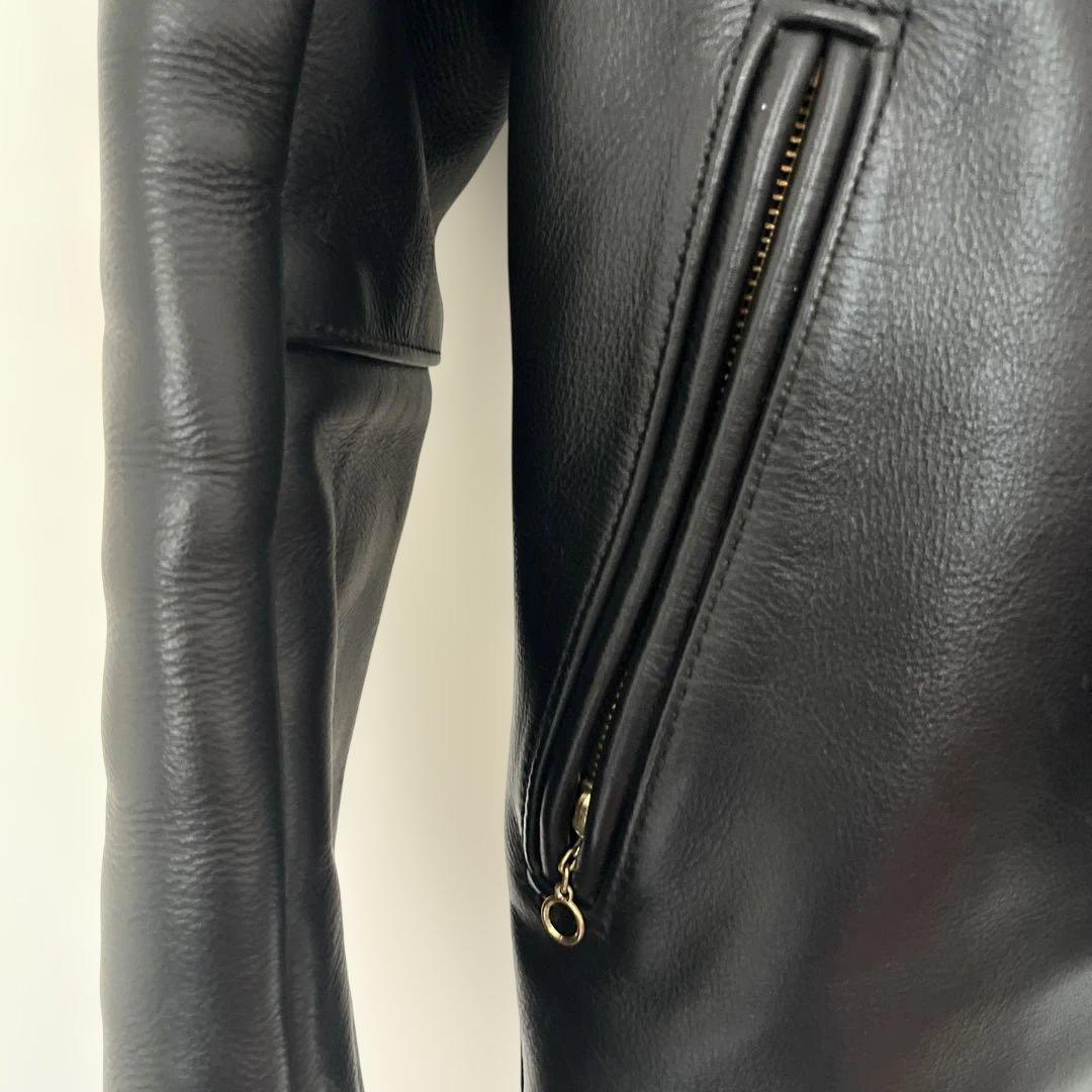 【美品】VANSON バンソン type B シングルライダース ブラック 34