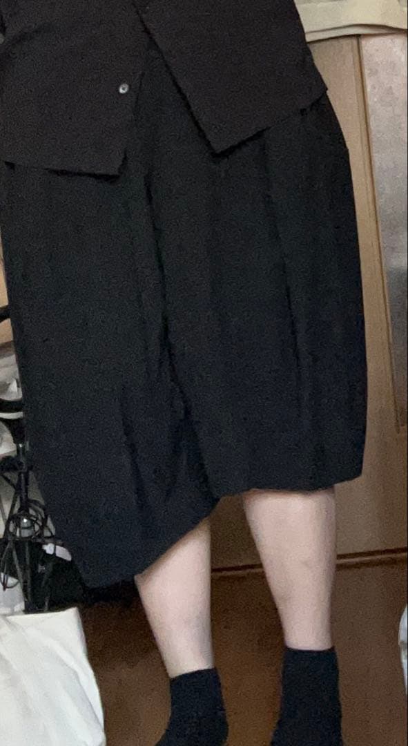 コムデギャルソン 2015AW 立体 ドローストリング ワイドパンツ