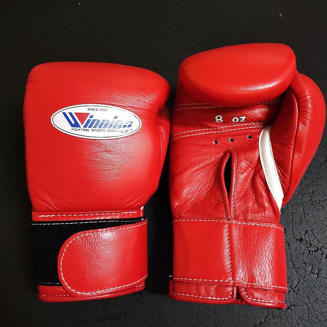 八八八Winning ボクシンググローブ 8 oz 赤 新品同様