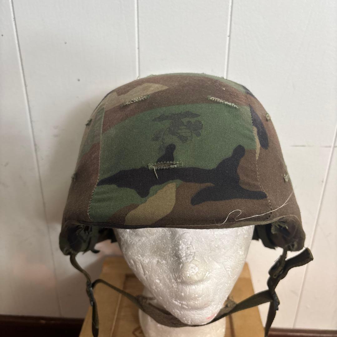 米軍　実物 PASGTフリッツヘルメット　ウッドランド　MEDIUM 送料無料
