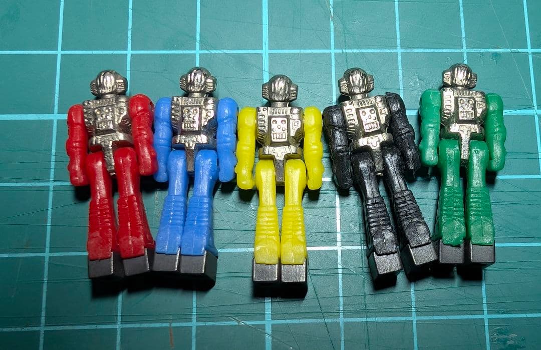 当時物 ダイアクロン隊員5体セット タカラ玩具 戦隊 超合金 ビンテージ　レトロ