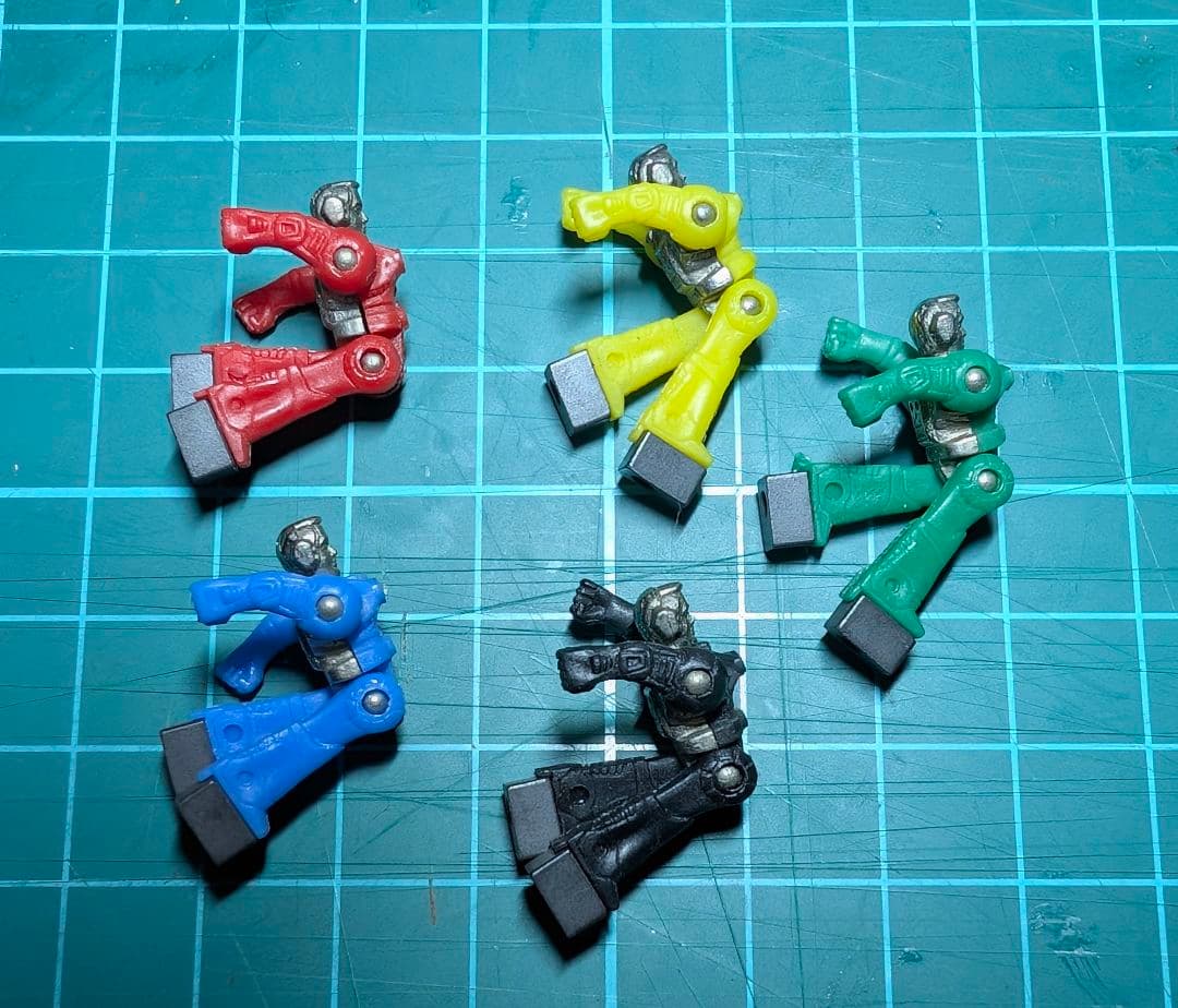 当時物 ダイアクロン隊員5体セット タカラ玩具 戦隊 超合金 ビンテージ　レトロ