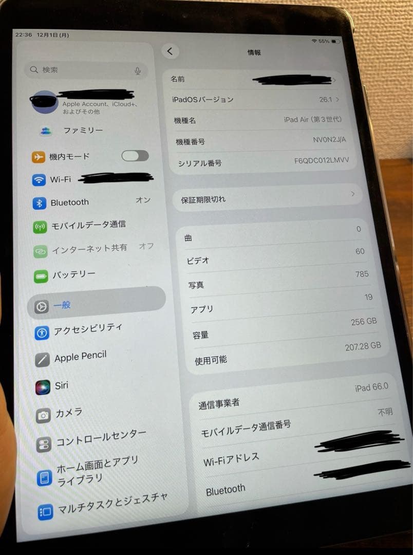 iPad Air (第3世代)10.5インチ　256GB