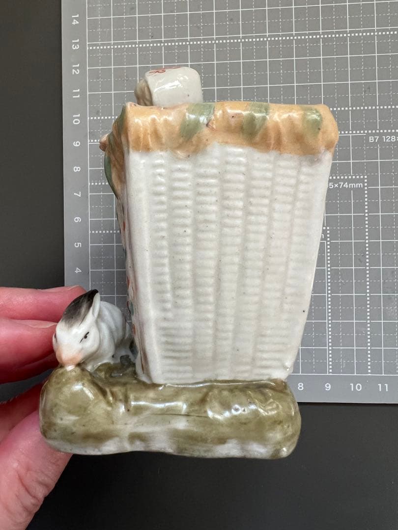 【アンティーク】Conta & Boehme 女の子とうさぎ マッチホルダー