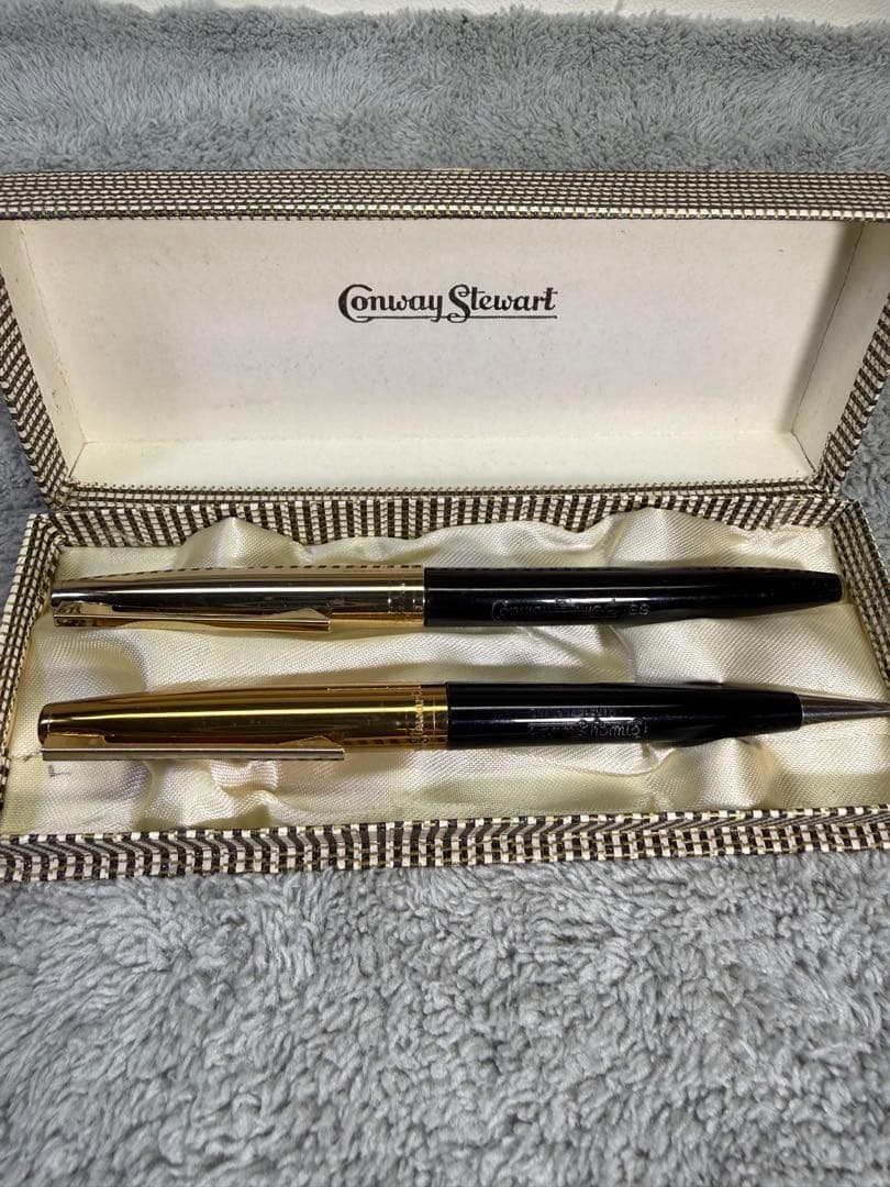 【英国製ヴィンテージ 】 　コンウェイステェワート 万年筆/シャープセット