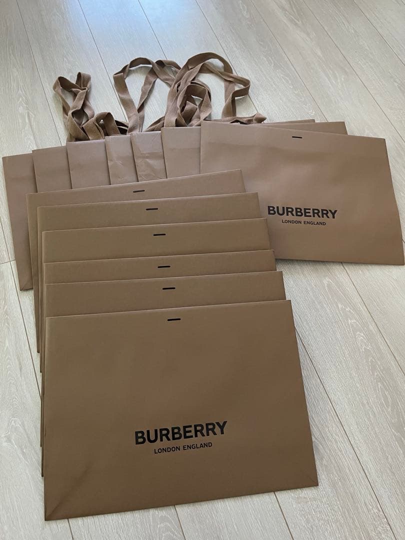 BURBERRY バーバリーショッパー　ショップ袋 22枚セット ブラウン