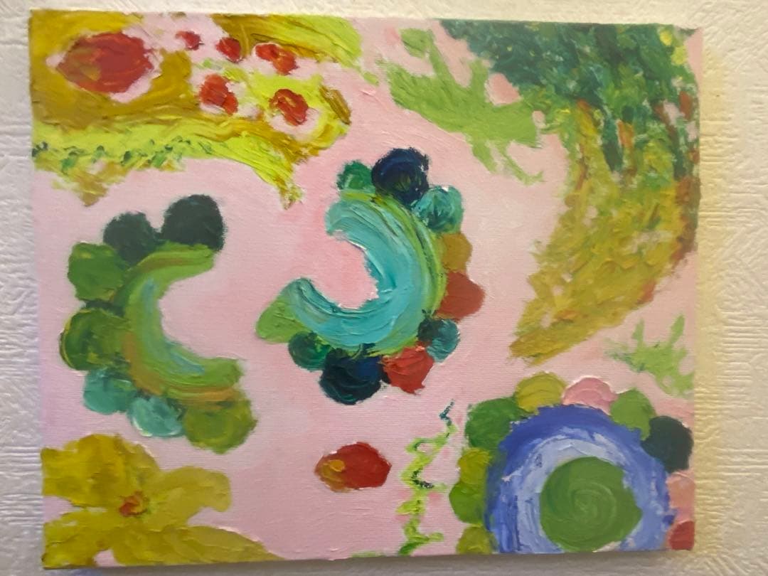 油彩画　【南国ゴーヤ】一点もの　F3