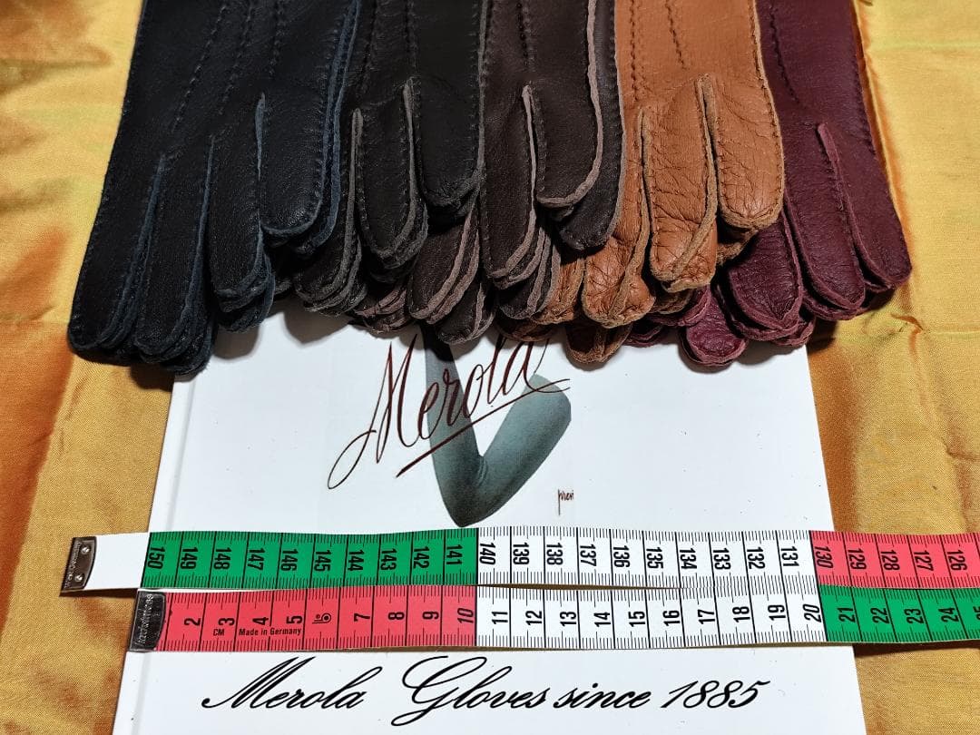 今季 メローラ ディア黒 ライニングなし 革手袋 グローブ MEROLA