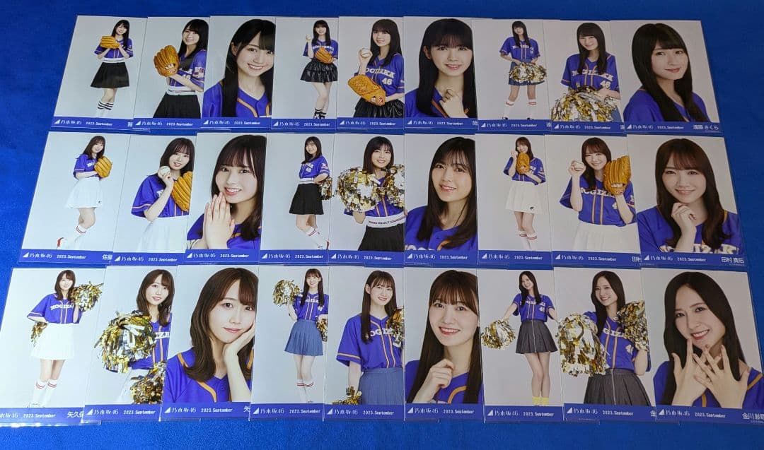 乃木坂46 ベースボールシャツ2023　生写真　３３コンプ　９９枚　フルコンプ